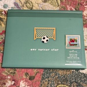 Hallmark Teal Soccer Star Pop-Up Brag Book
